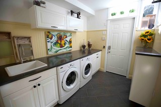 Colourful Family Laundry Room - Traditional - Laundry Room - Vancouver