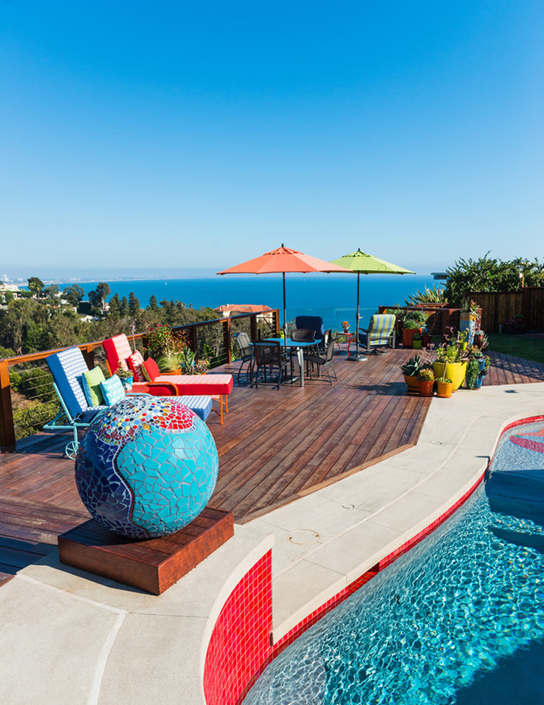 Photo of a beach style deck in Los Angeles.