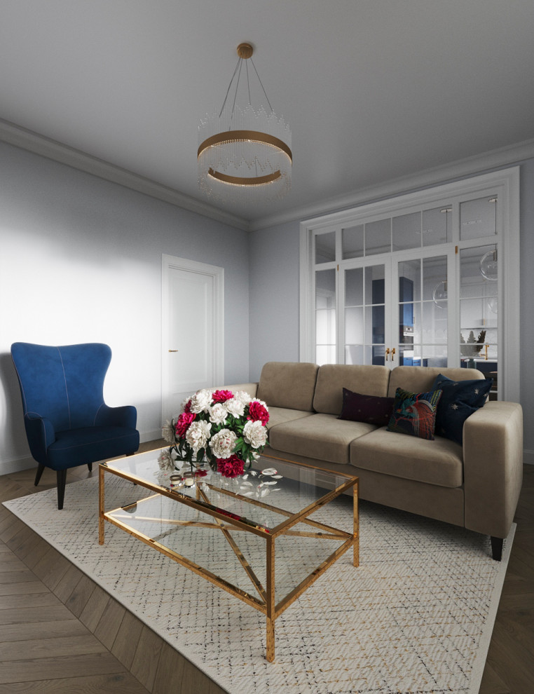 Гостиная и кухня