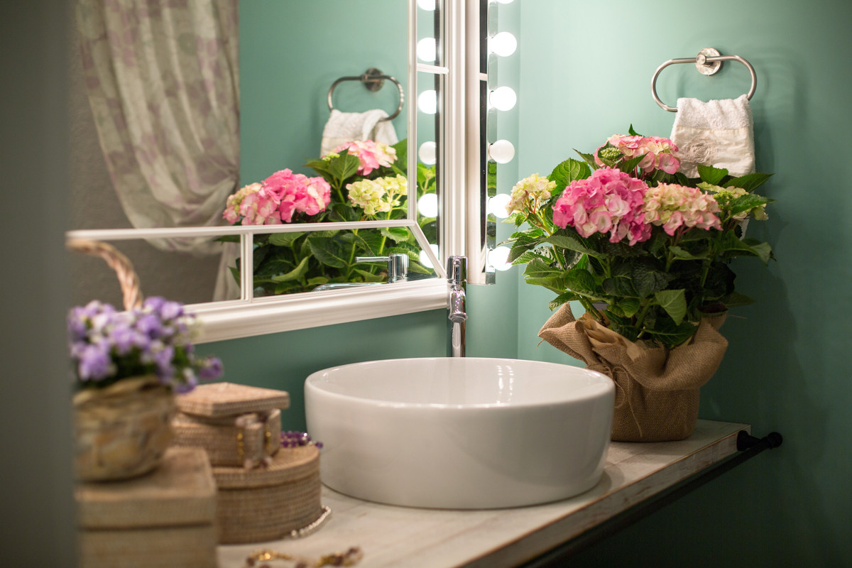 Peonies. Felt. Сoncrete.