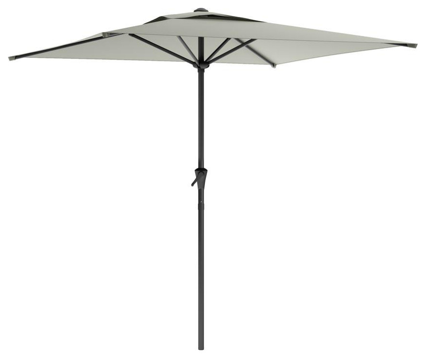Square Patio Umbrella, Sand Gray