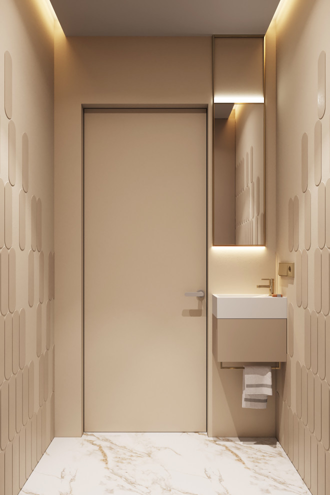 Современная квартира в теплых тонах