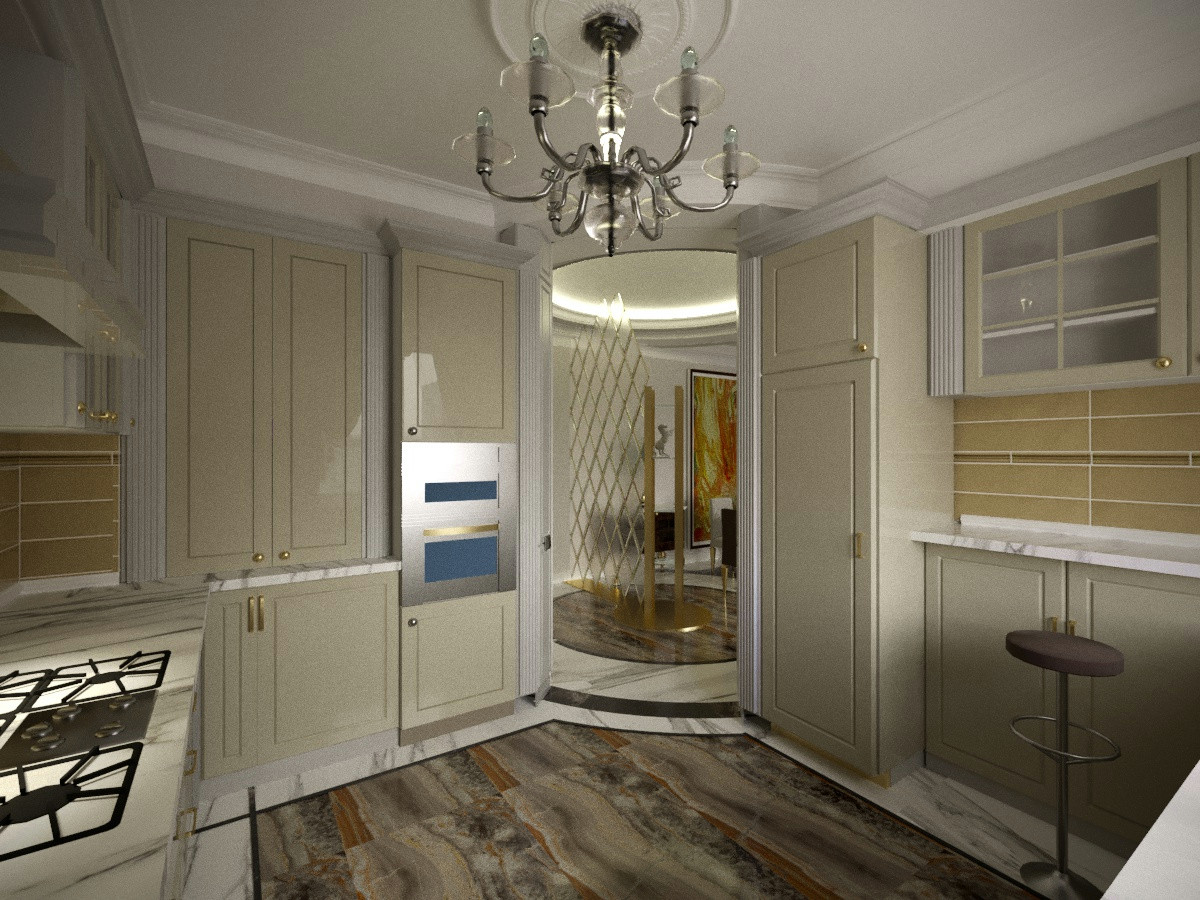 Неоклассика с нотками прованса.