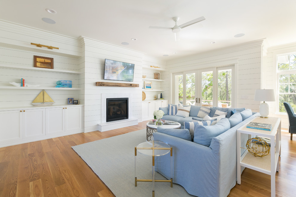 Tidal Mill Place - Farmhouse - Living Room - Charleston - by Delpino ...