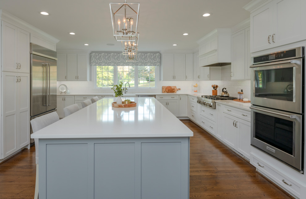 Example of a beach style kitchen design in Baltimore