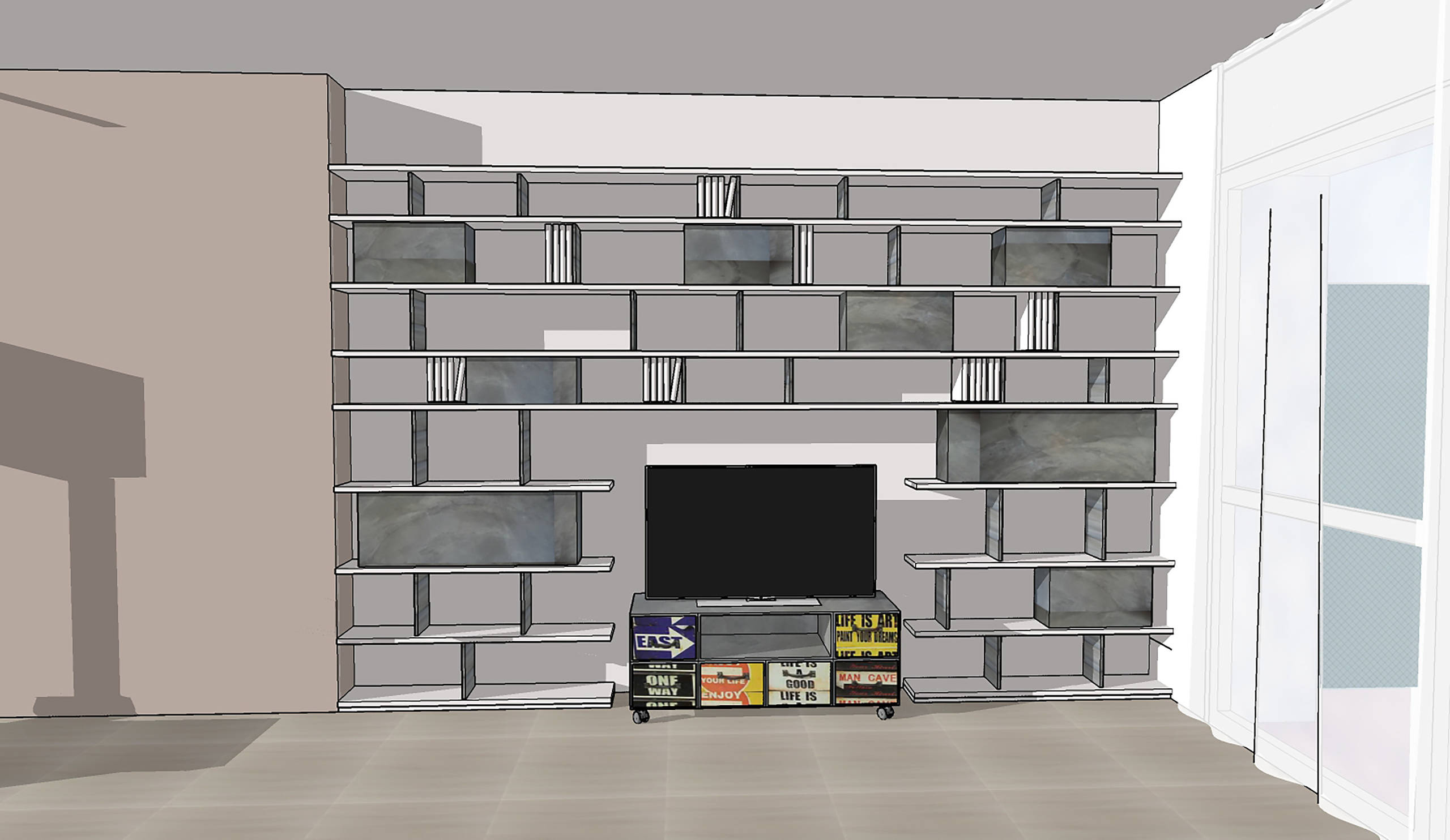 Appartamento 2+1 - ristrutturazione a Milano - completamento arredo