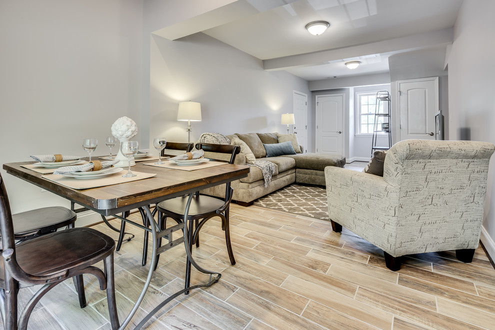 Inspiration for a transitional dining room remodel in DC Metro