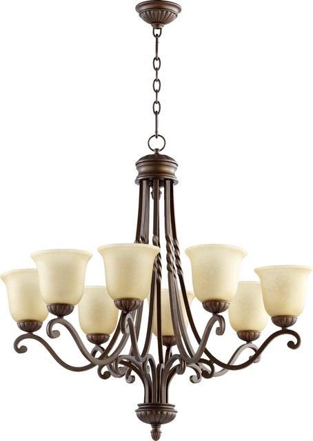 Quorum Tribeca Ii 8 Light Chandelier Oiled Bronze Quorum Tribeca Ii 8 Light Chandelier Oiled Bronze