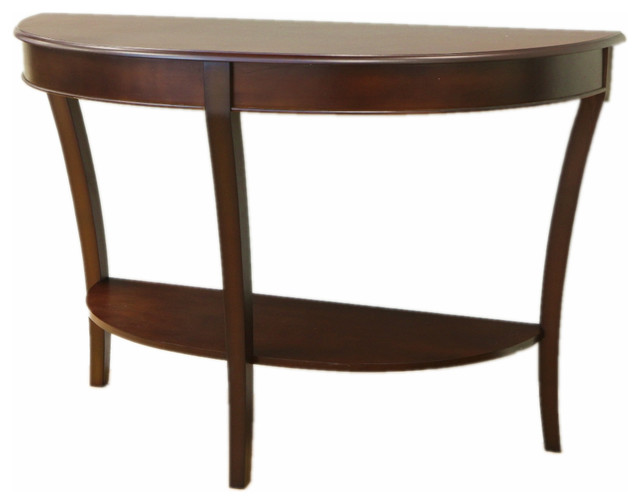 Half Round Sofa Table Half Round Sofa Table Transitional, Half Round End Table