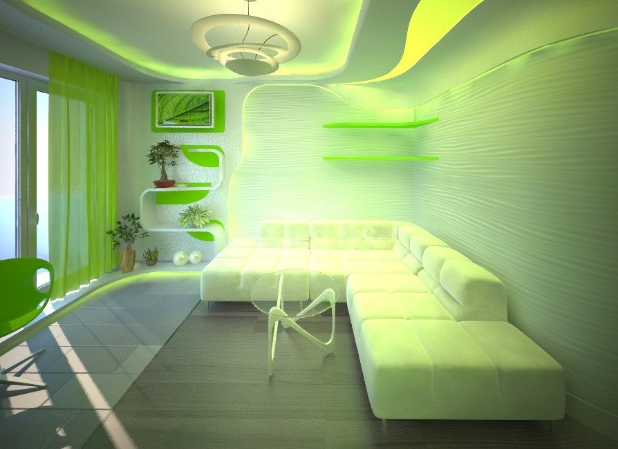 Проект эко интерьера в бионическом стиле