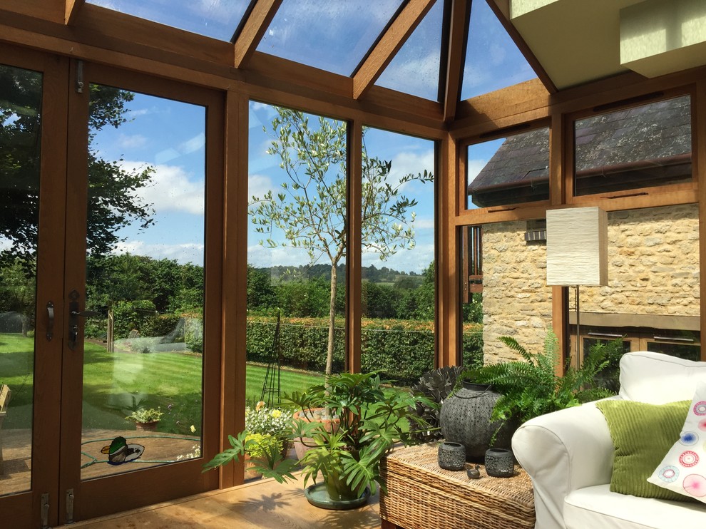 This is an example of a large rural conservatory in Oxfordshire.