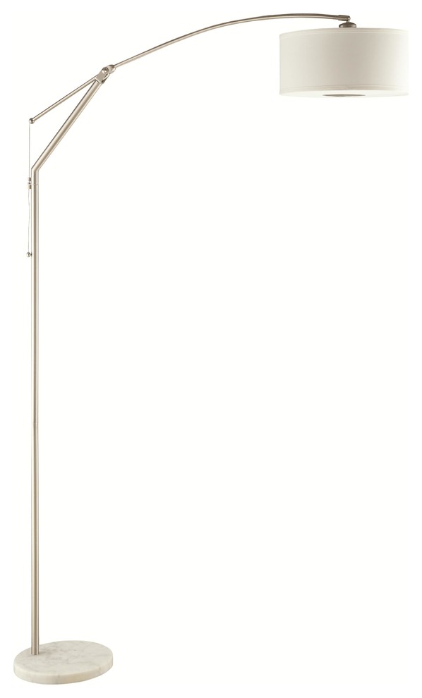 Coaster Floor Lamps Contemporary Over Arching Floor Lamp in Chrome 901490