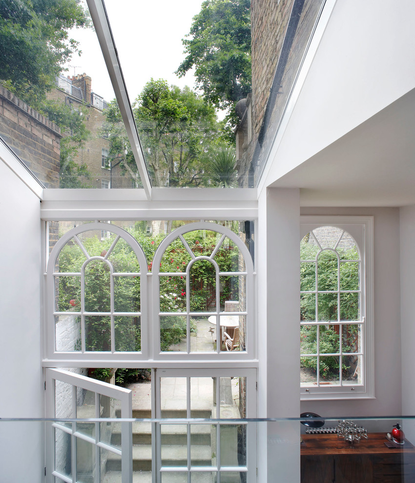 Eclectic sunroom in London.