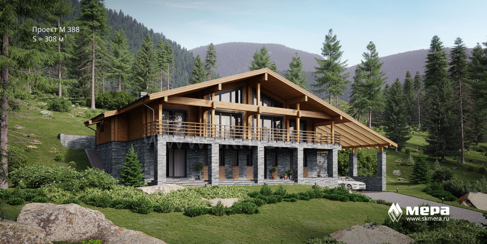 Проекты современных домов-шале