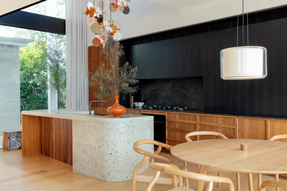 Photo of a contemporary kitchen in Sydney.