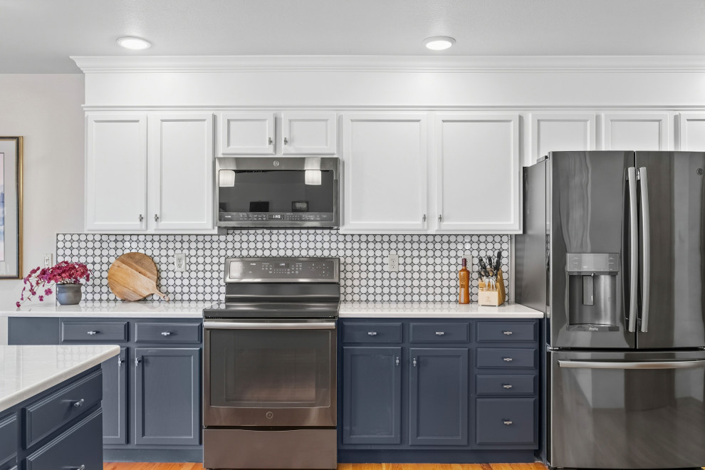 Timeless Open Navy Blue Kitchen
