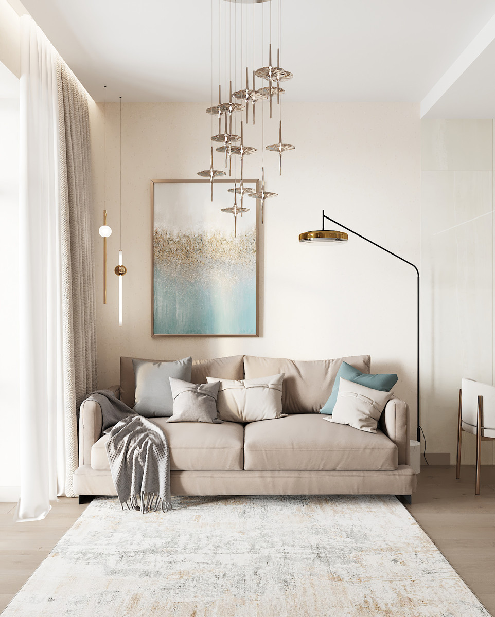 Современный дзен. ЖК Переулок Бульварный. Визуализация.