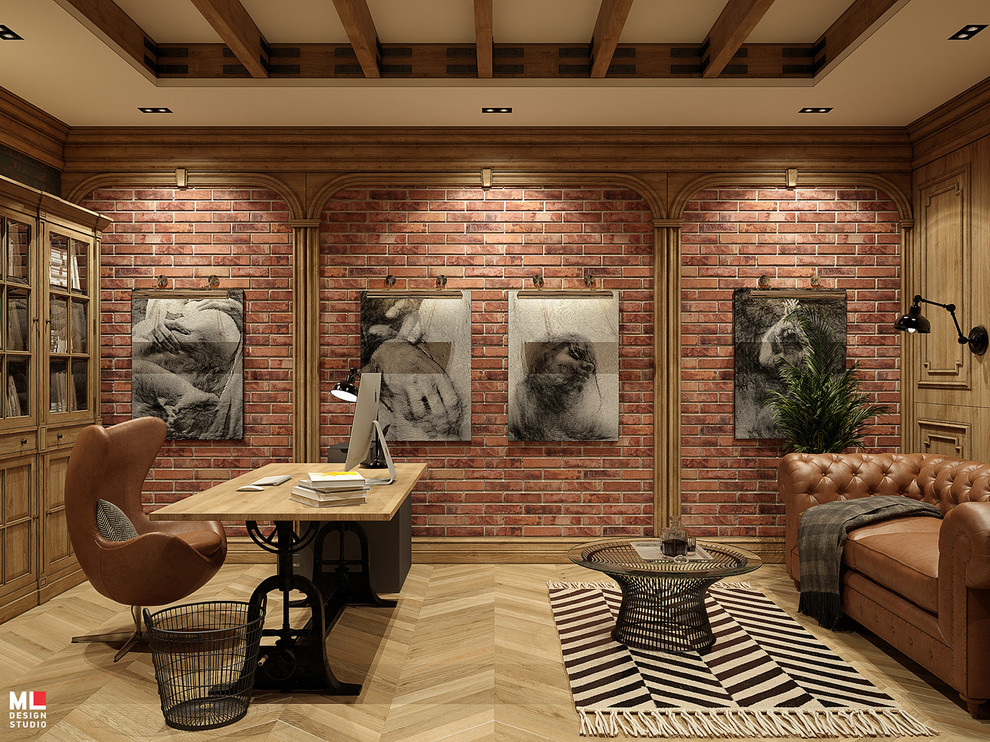 Интерьер трехэтажного дома. Цокольный этаж.