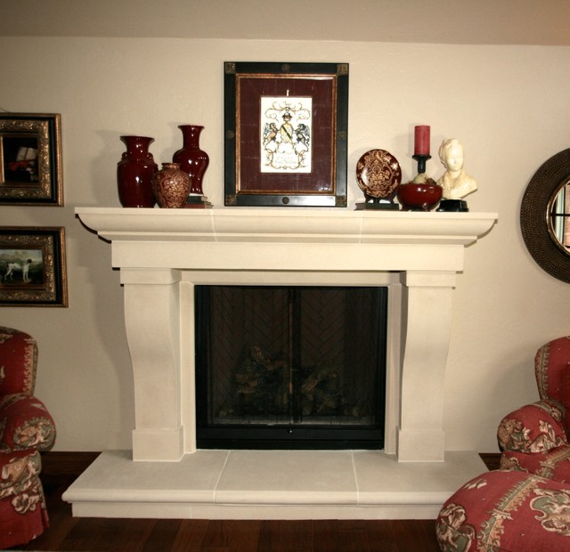 Transitional Fireplace Mantel Styles American Traditional