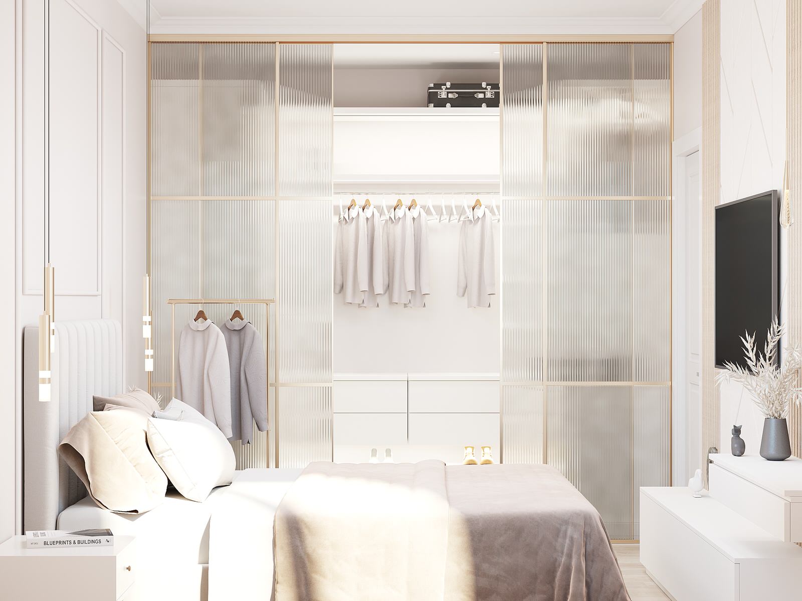 Гардеробная  в спальне