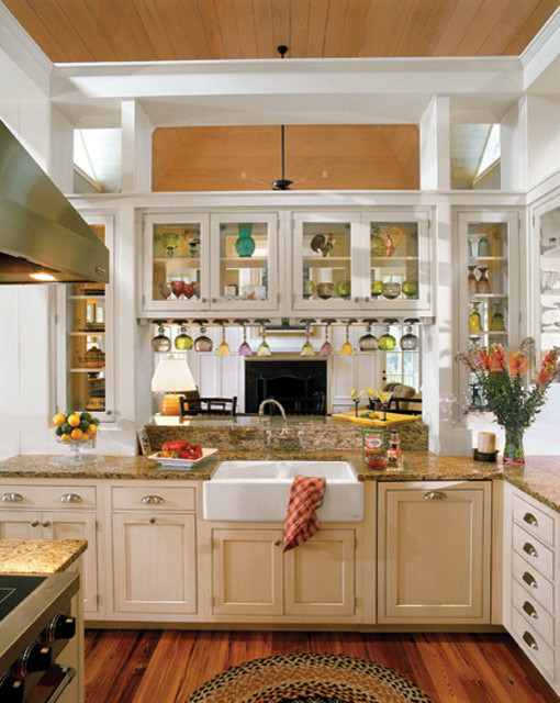This is an example of a coastal kitchen in Atlanta.