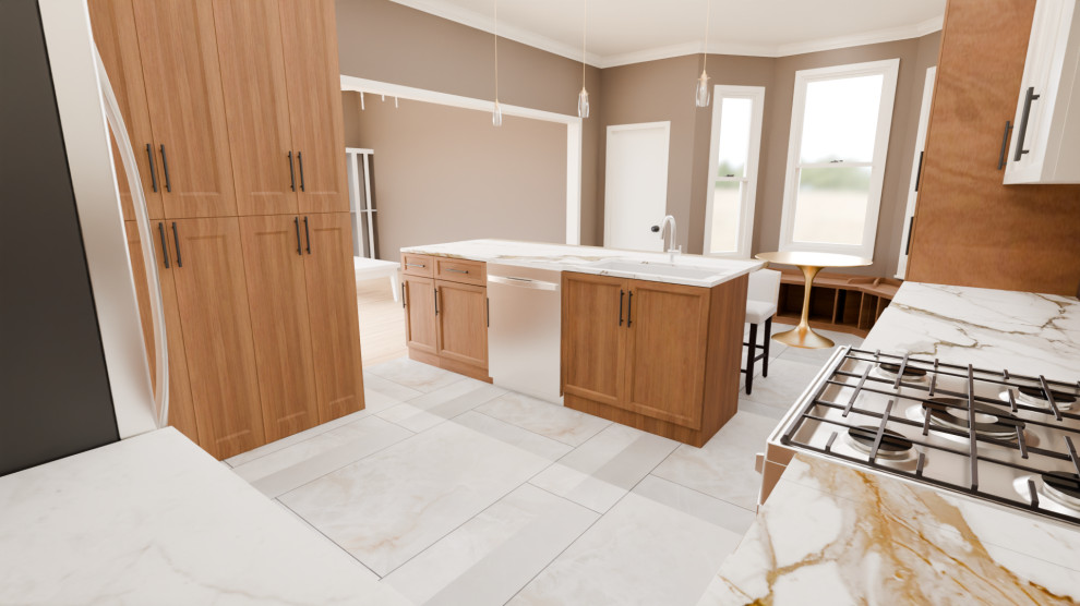 Modern Kitchen Layout change