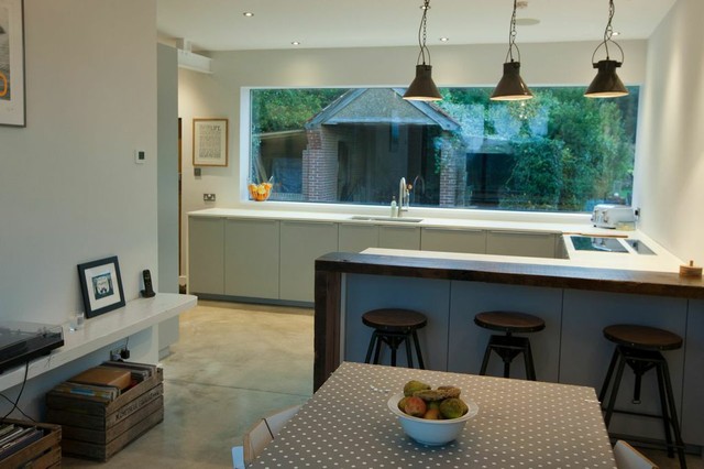 Garage Conversion, Chailey trendy-koekken