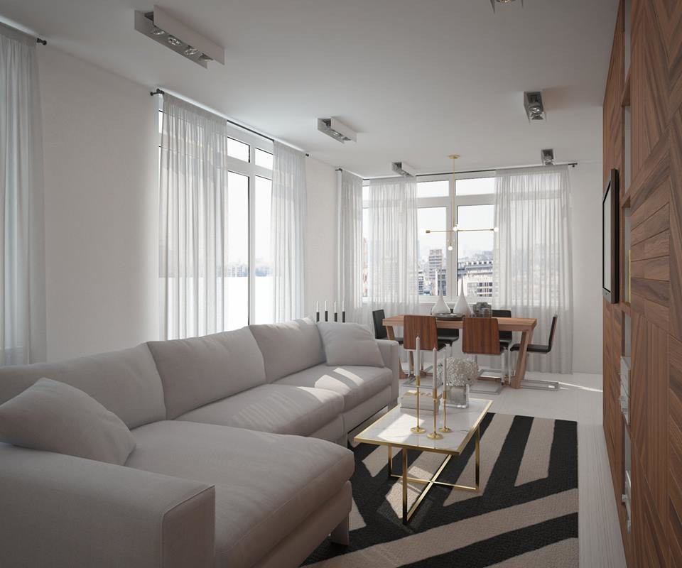 Black&White Квартира, 90 кв.м.