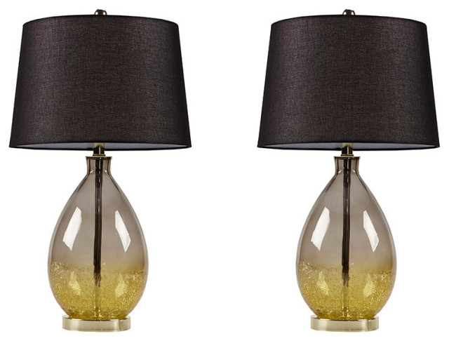 510 Design Cortina Ombre Glass Table Lamp, Set of 2
