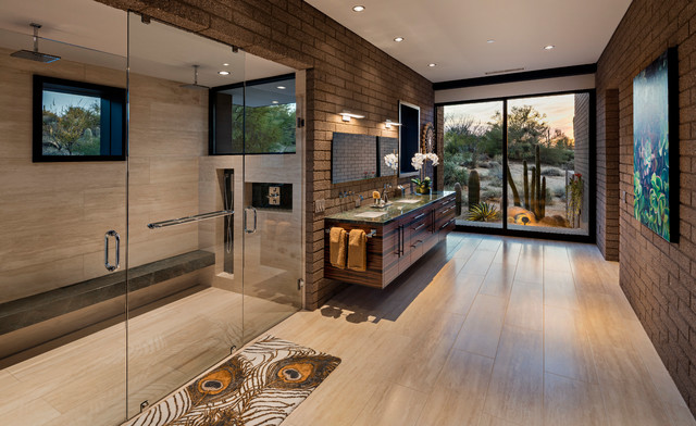 MUNSINGER RESIDENCE amerikansk-southwestern-badevaerelse