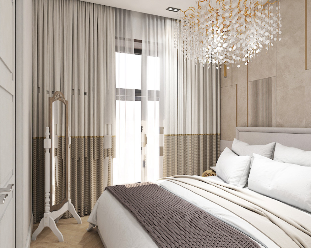 Дизайн-проект квартиры 45 м2 в стиле неоклассика