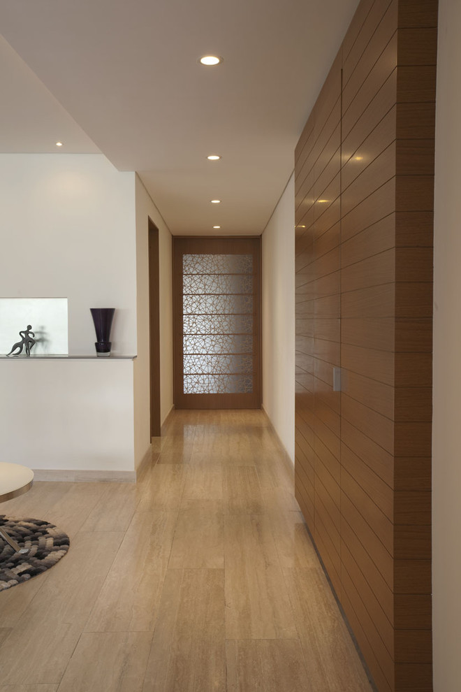 This is an example of a contemporary hallway.
