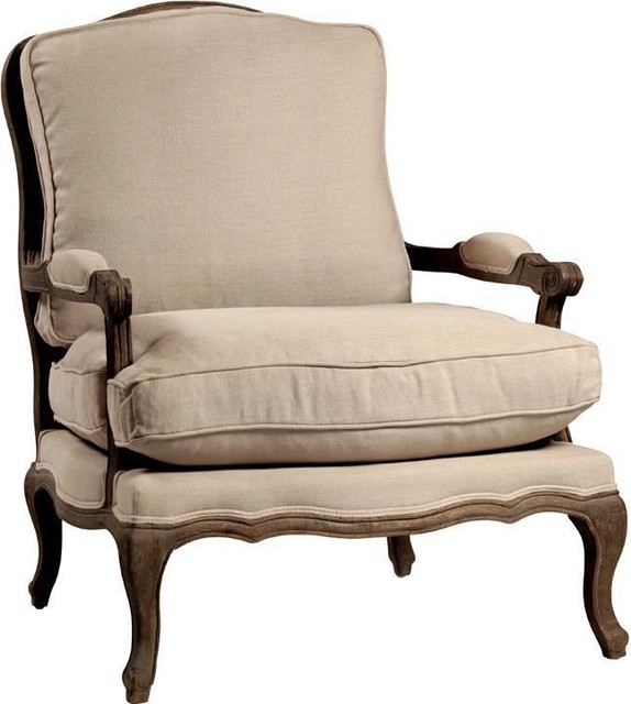 Bergere Chair Dovetail Dominique Gray Wash