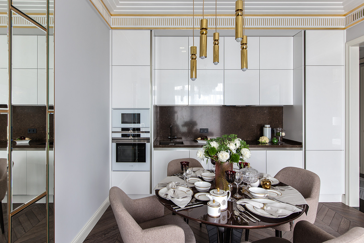 Современная росокшь - квартира в стиле арт-деко в ЖК "BALCHUG RESIDENCE"