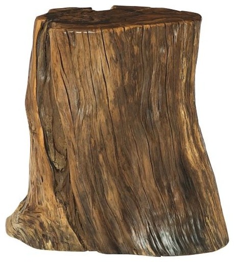 Hammary Hidden Treasures Tree Trunk Accent Table Rustic Side