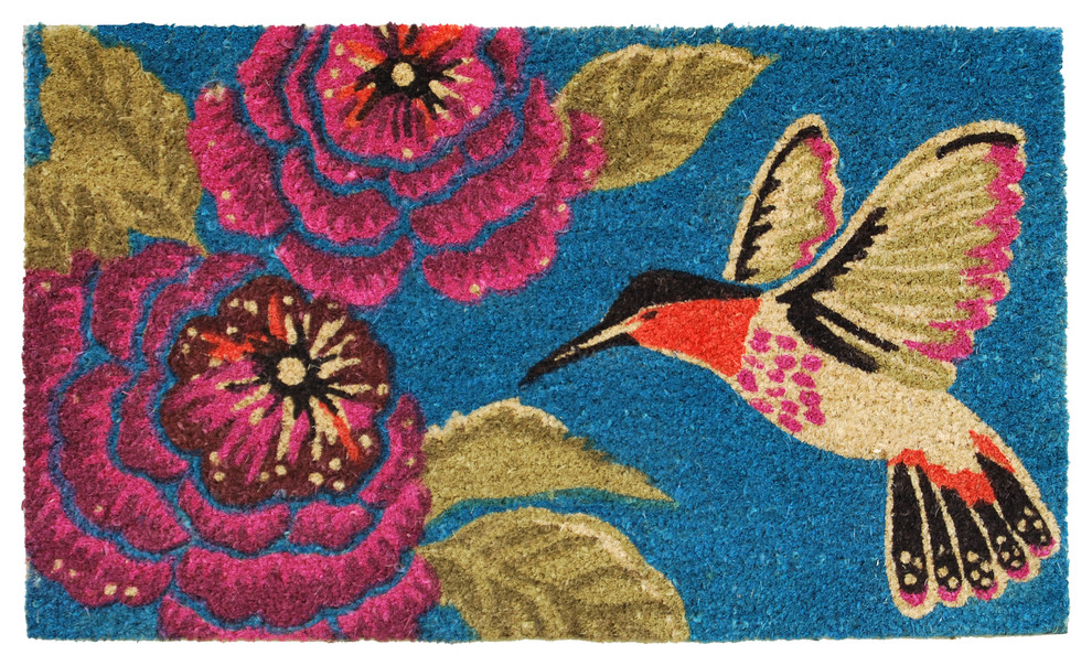 Hummingbird Delight Doormat, 24'' X 36''