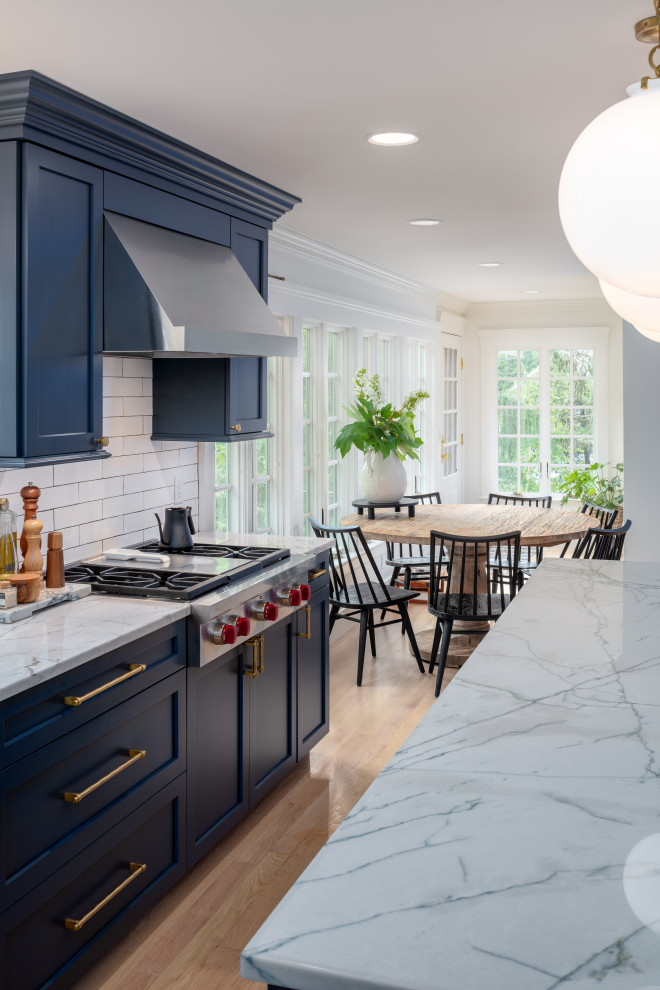 Inspiration for a transitional home design remodel in Providence
