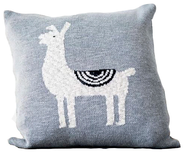 llama throw pillow