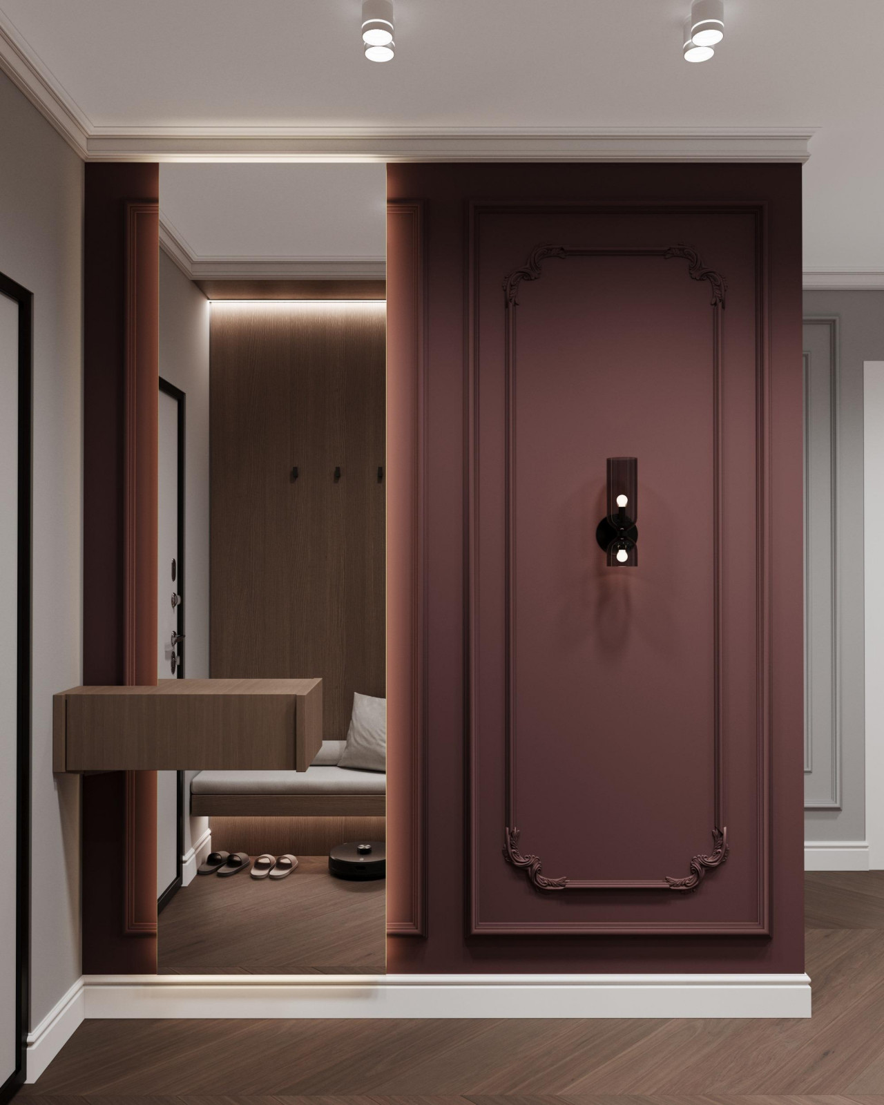 Квартира 90м2 в Краснодаре в стиле неоклассика