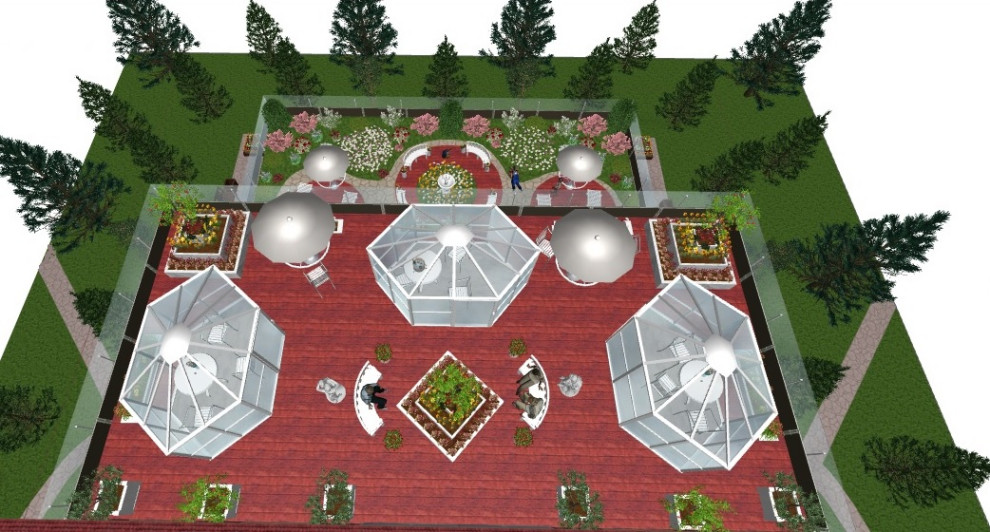 "Космические мечты". Проект озеленения крыш пансионата