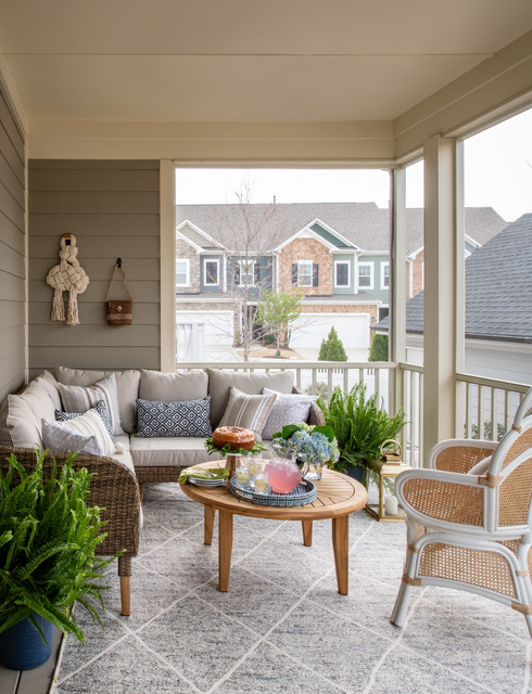 Mid-mod Coastal Casa maritimt-terrasse
