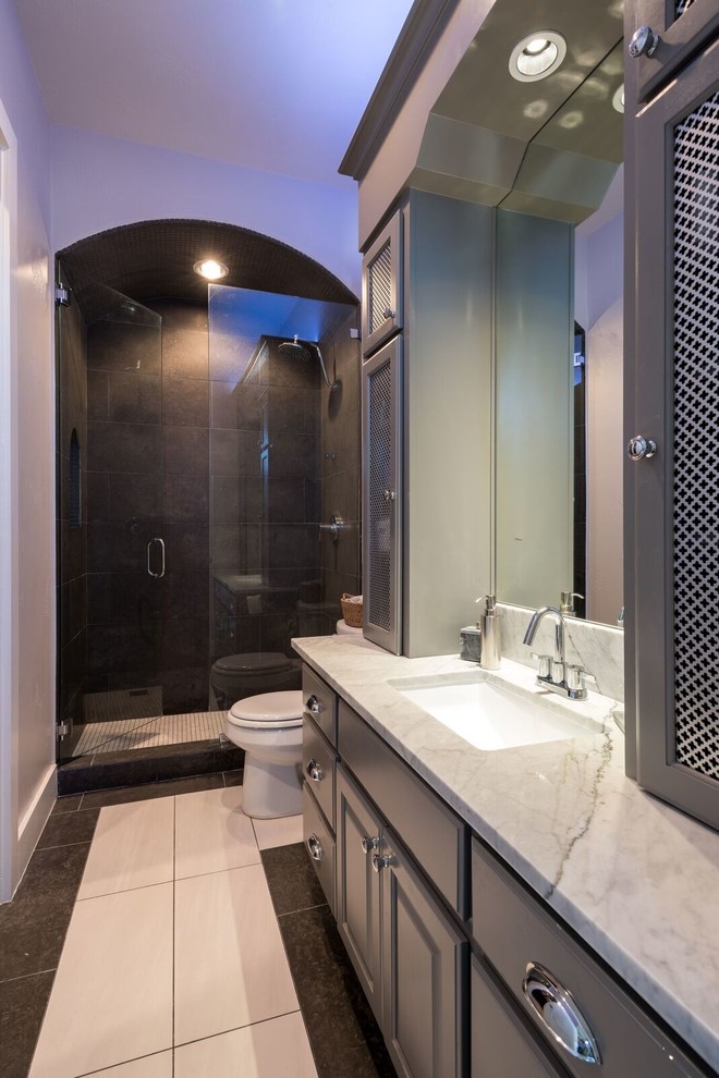 Inspiration for a transitional bathroom remodel in Austin
