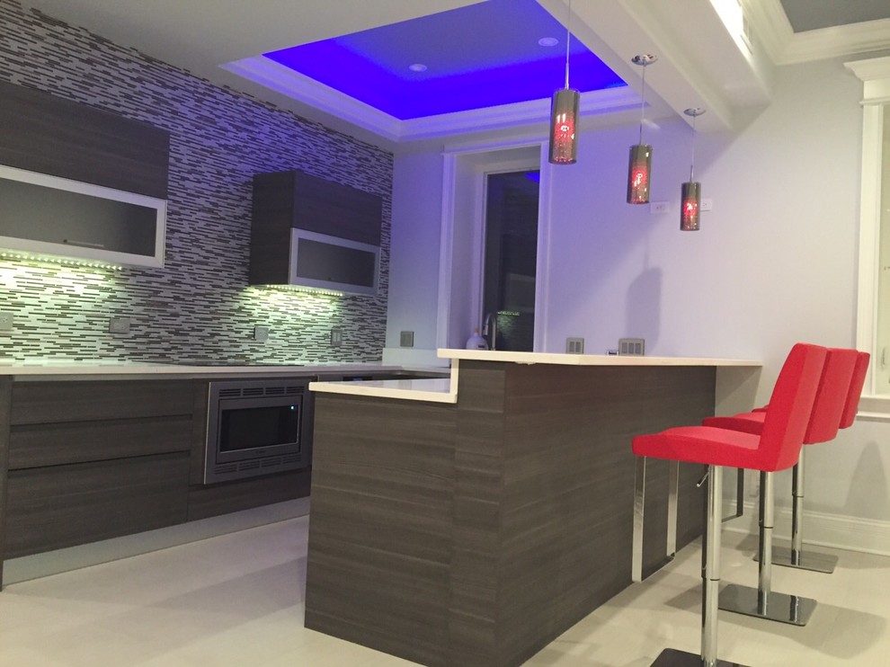 Basement - transitional basement idea in Chicago