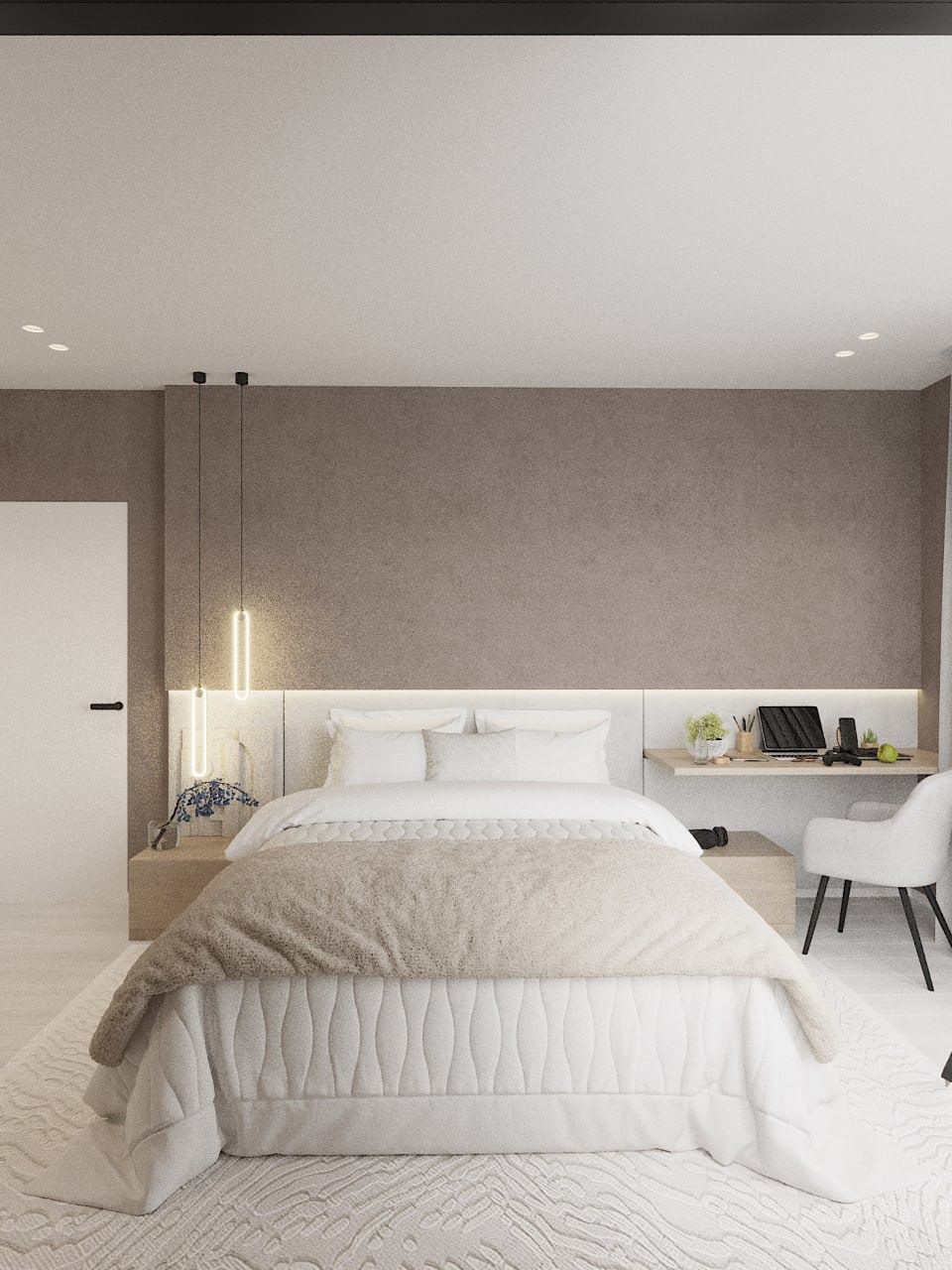 Спальня с современном стиле