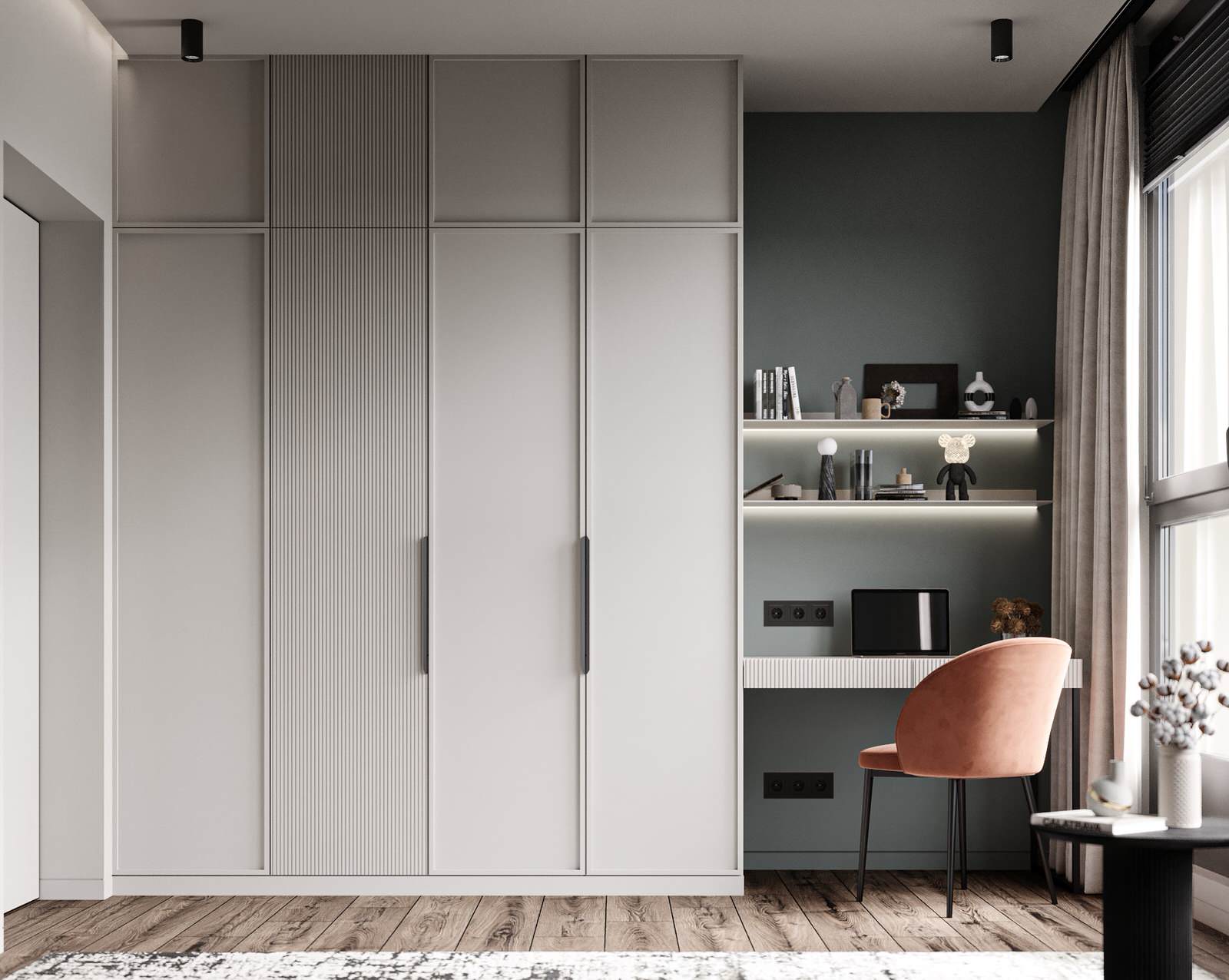 Квартира в ЖК Челюскинцев в минимализме