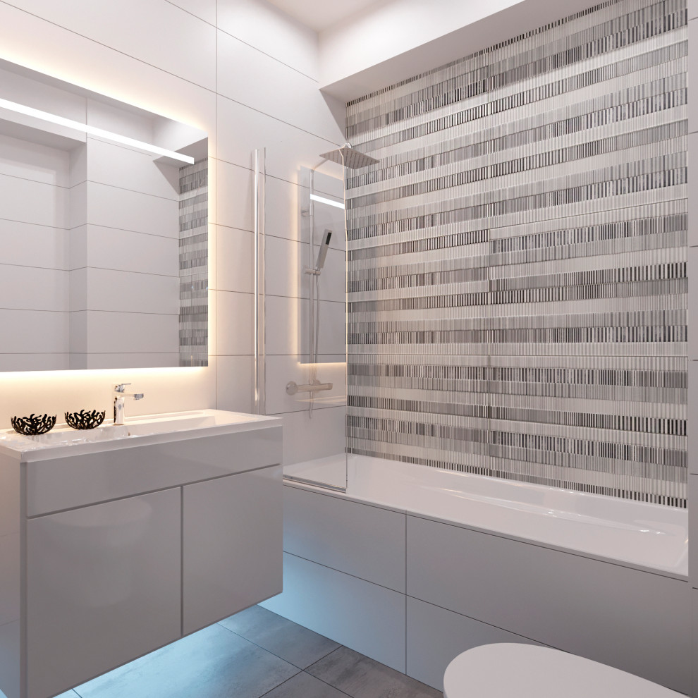 Визуализация проекта квартиры 70 м2 в стиле "Минимализм"