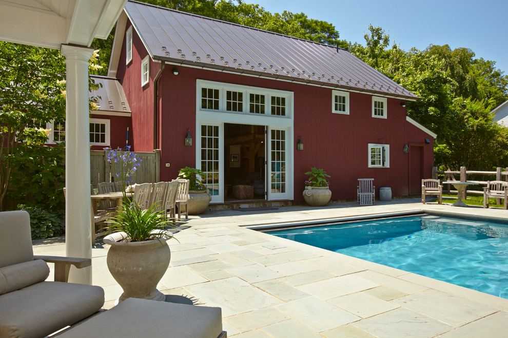Inspiration for a country pool in New York.