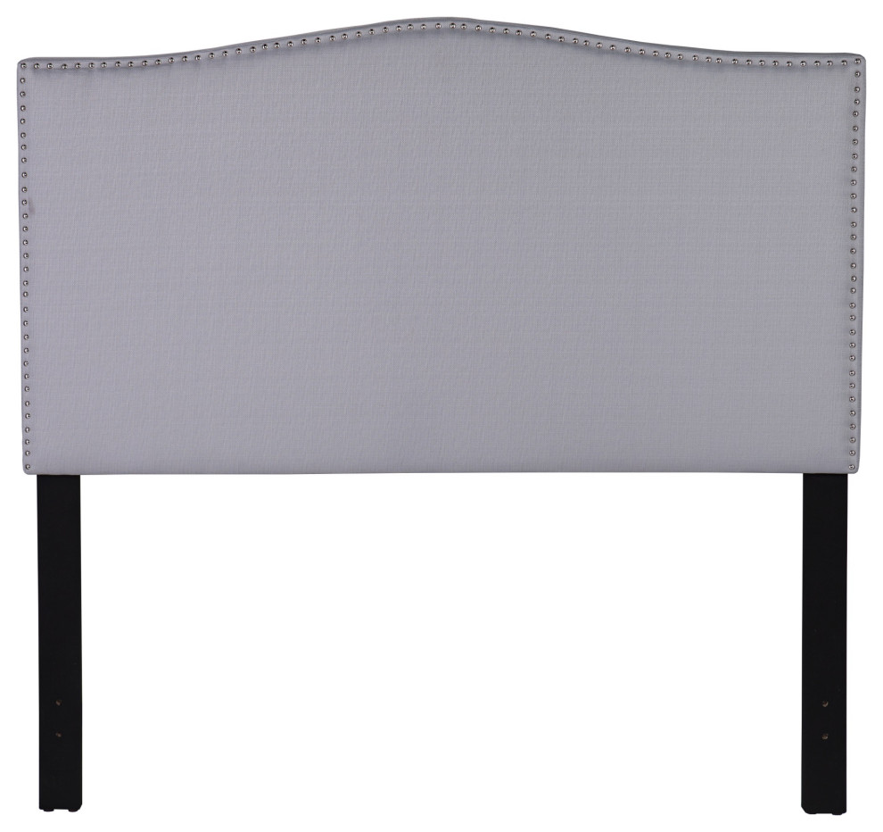 Berrymire Upholstered Headboard With Stud Accents Transitional