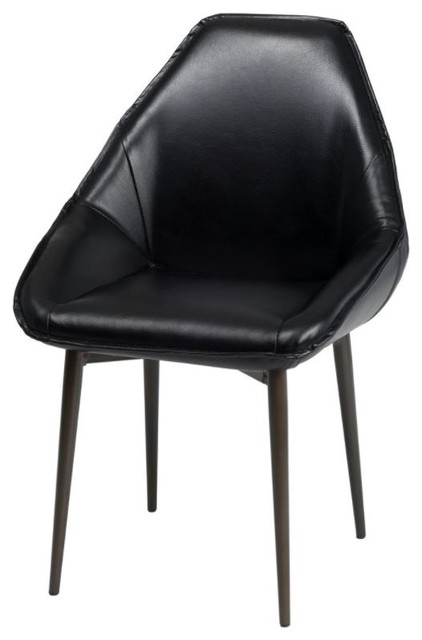 Leather Tub Chair Black Leather Tub Chair Black