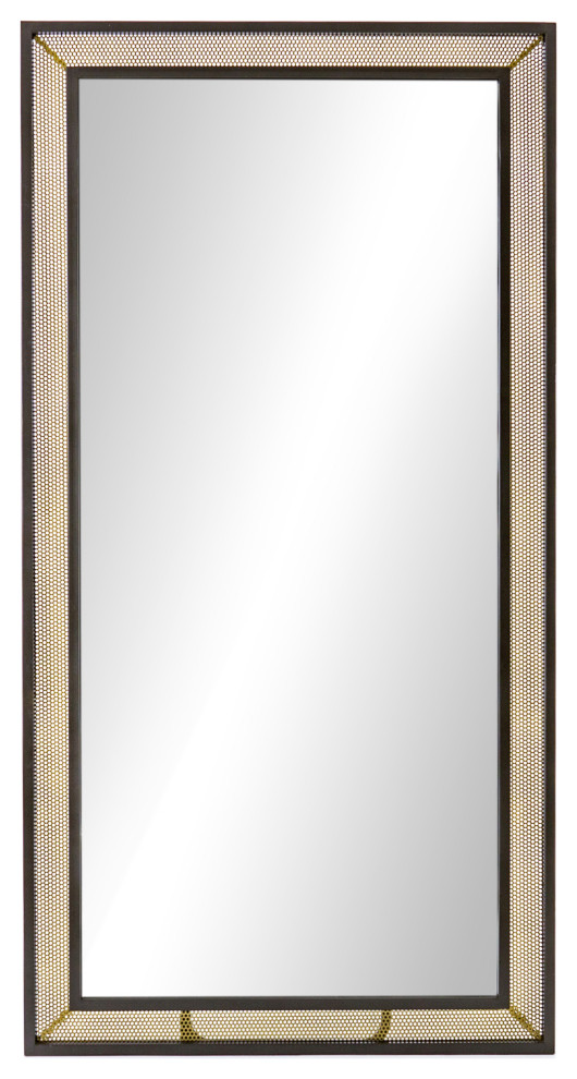 Hendrick Floor Mirror Industrial Floor Mirrors by Four Hands Houzz